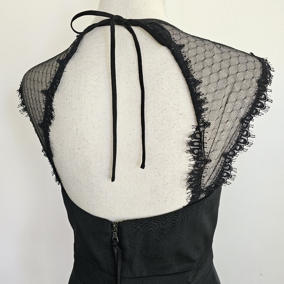 Phoebe Couture Black Lace Cocktail Dress - Picture 9 of 12